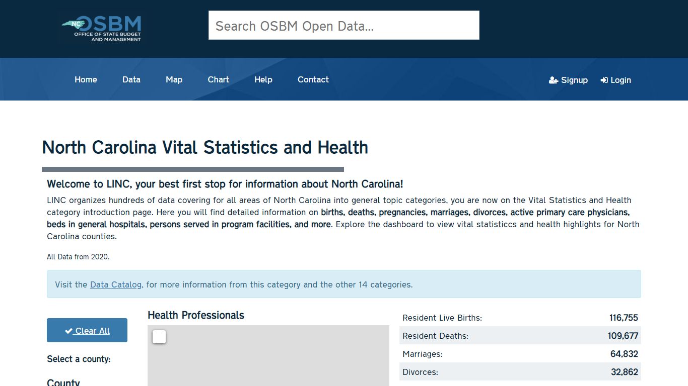 Vital Statistics and Health — NC OSBM